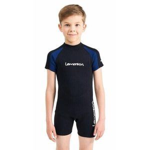 Lemorecn Wetsuit Youth Premium Neoprene 2mm Swim Suit Shorty (US 8)